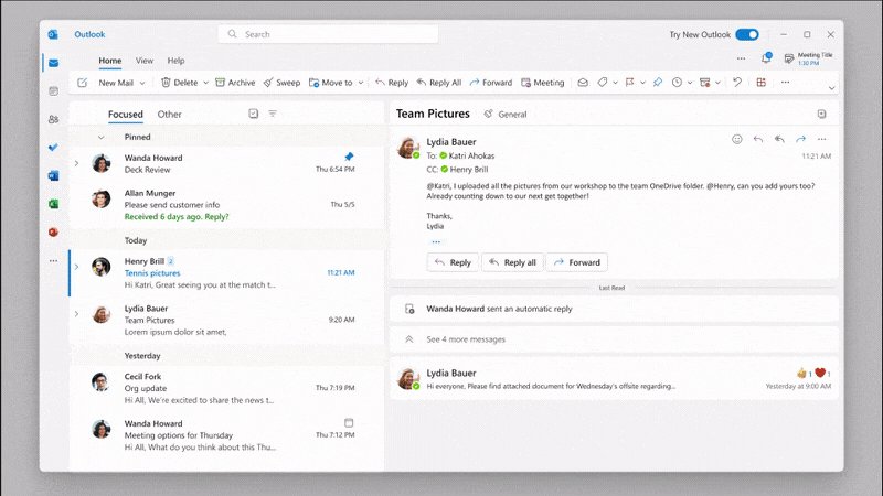 Redefining productivity with Outlook - Microsoft Design