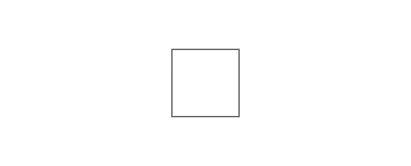 A simple black-outlined square is centered on a white background. The square has no fill color and evenly spaced borders.