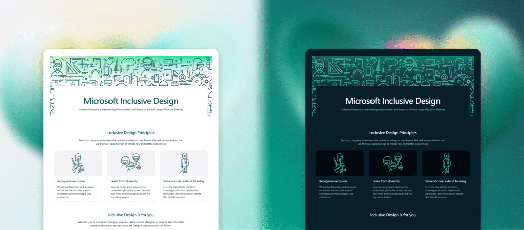 Evolving the Microsoft Inclusive Design website - Microsoft Design