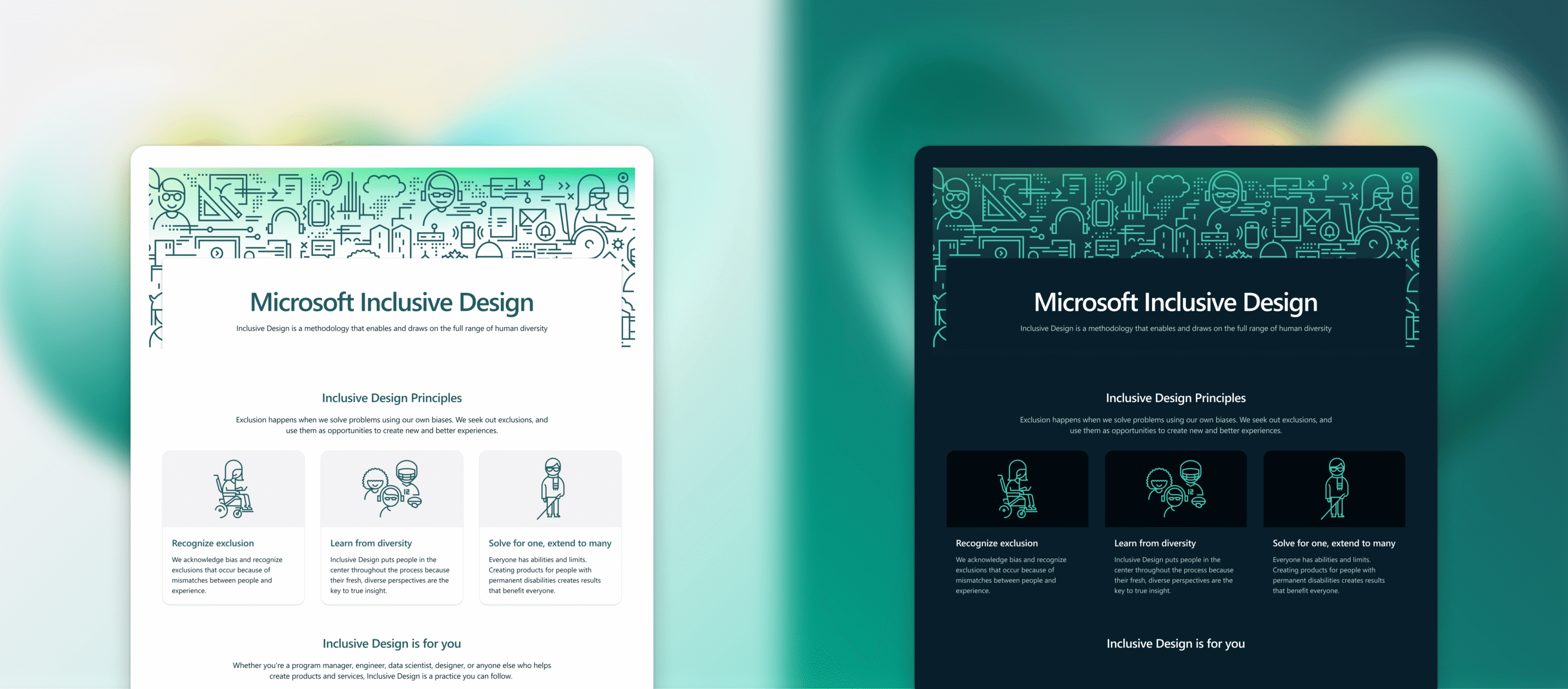 Microsoft Inclusive Language Evolving the Microsoft Inclusive Design website - Microsoft Design